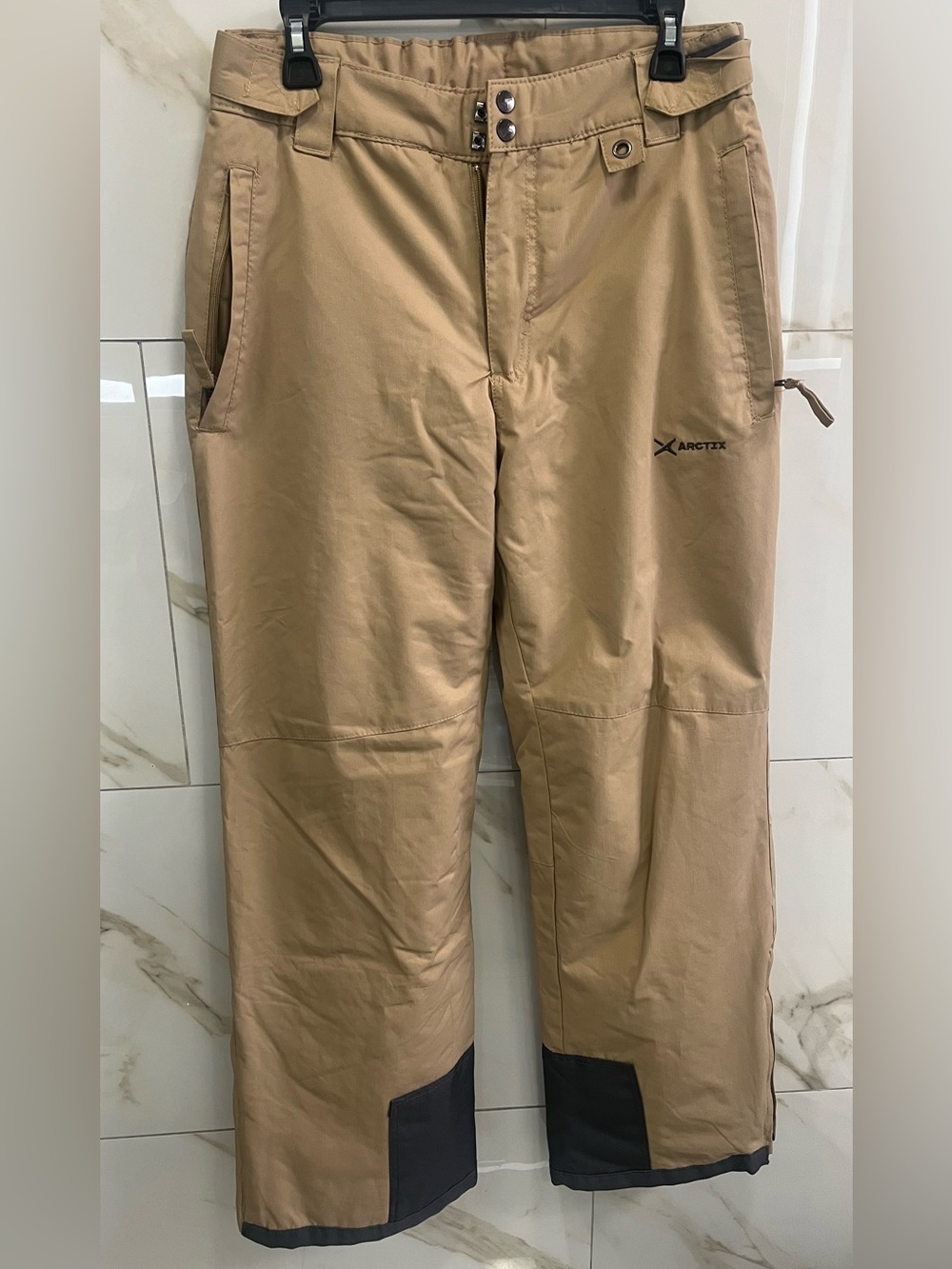 Arctix Mens M 32-34 w Snow Pants kaki Insulated Ski Snowboard